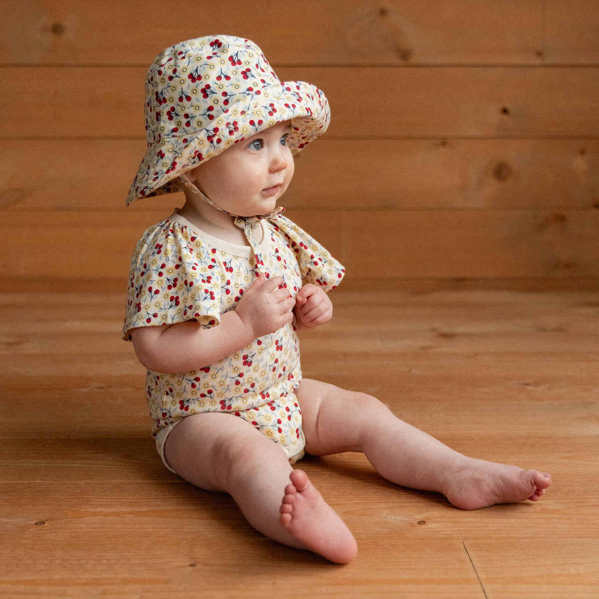 Nature Baby FAYE BODYSUIT in Kitchen Garden Print