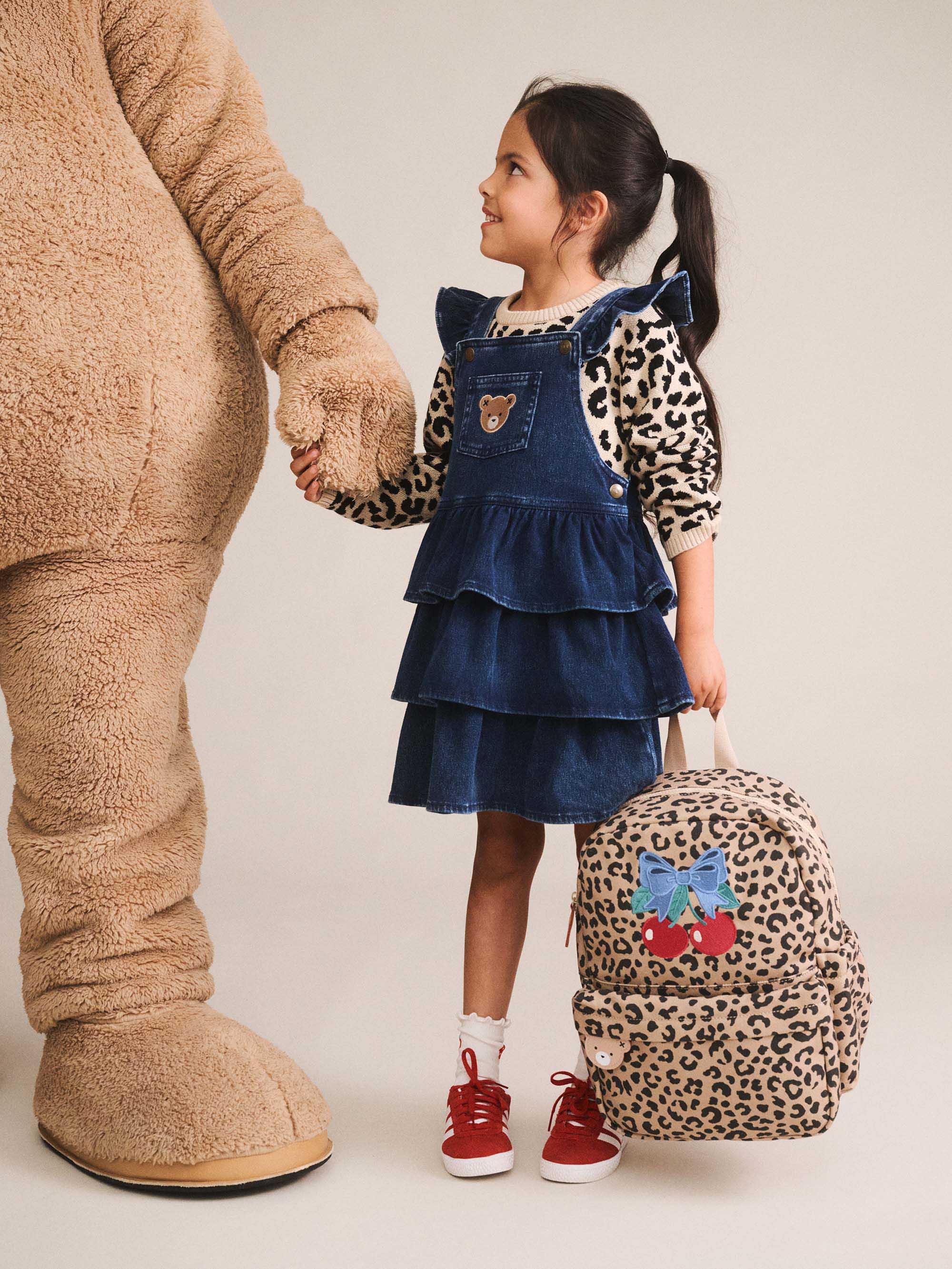 HUXBABY LEOPARD CHERRY BACKPACK in ANIMAL