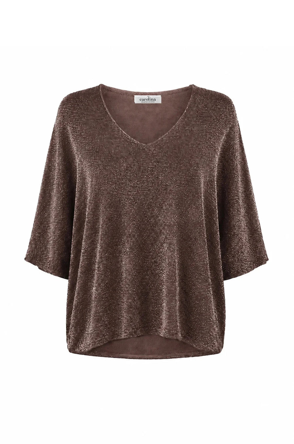 Carolina Dawn Knitted Top Chocolate in Default Title
