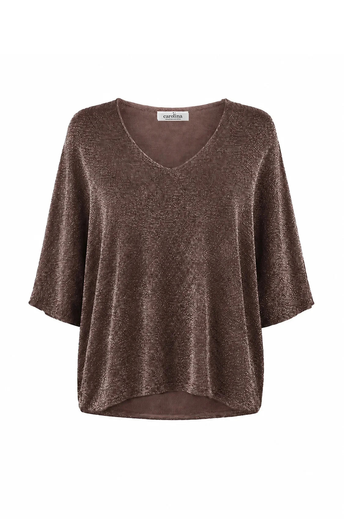 Carolina Dawn Knitted Top Chocolate in Default Title