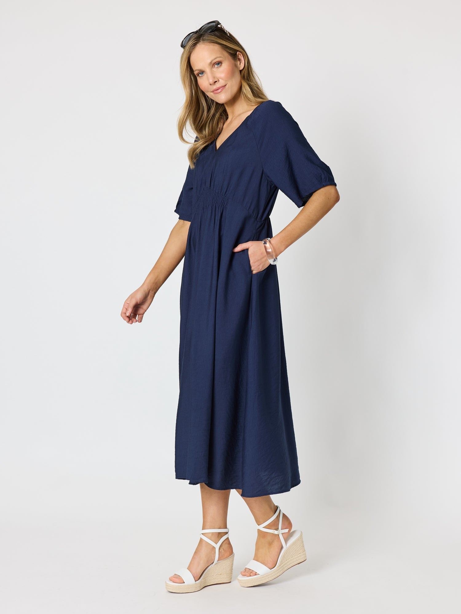 Clarity Marina Dress - Navy in Navy