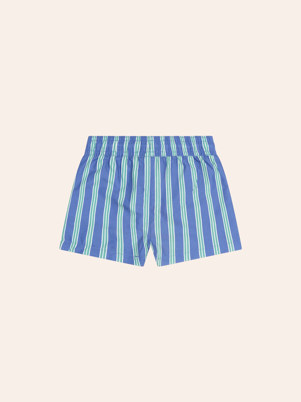 HUXBABY Tropical Vacay Stripe Boardshort in COBALT/GREEN
