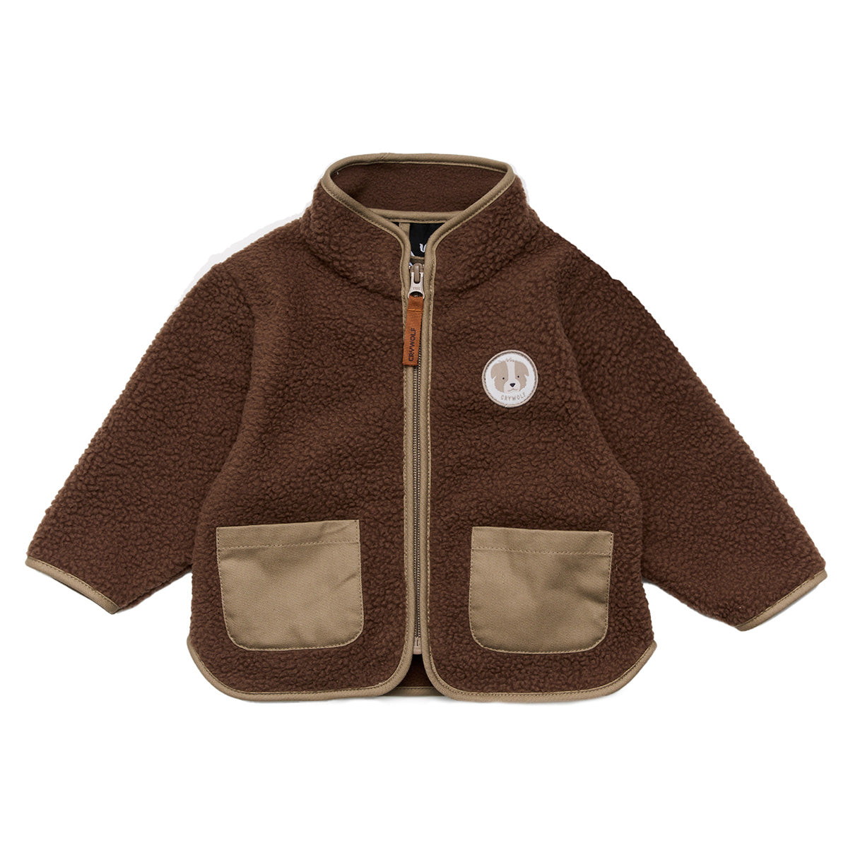 Crywolf Baby Sherpa Jacket Pinecone in Pinecone