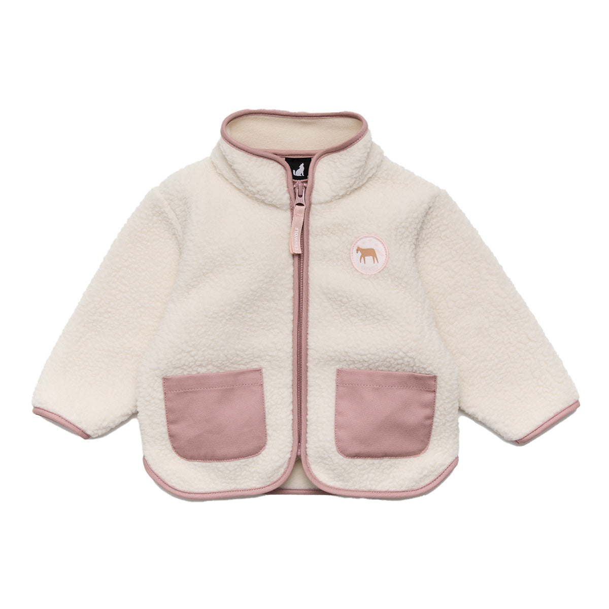 Crywolf Baby Sherpa Jacket Powder in Powder