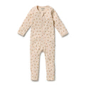 Wilson and Frenchy Little Lady Bugs Organic Zipsuit with Feet in Little Lady Bugs