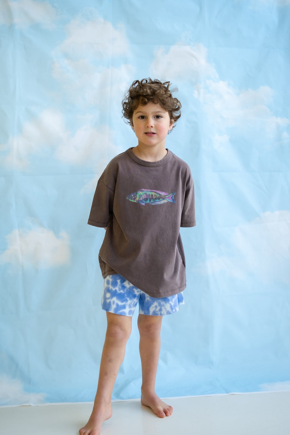 Grown Parrot Fish Tee - Dune in Single