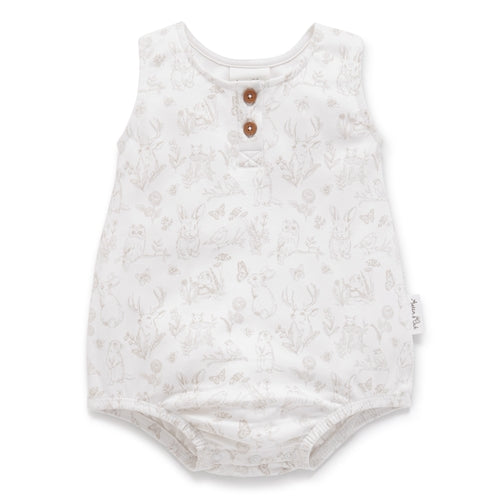 Aster & Oak - Cute Creatures Bubble Romper (AOS24)