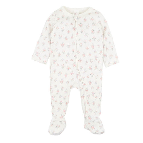 Bebe - Anya Ditsy Print Organic LS Zipsuit