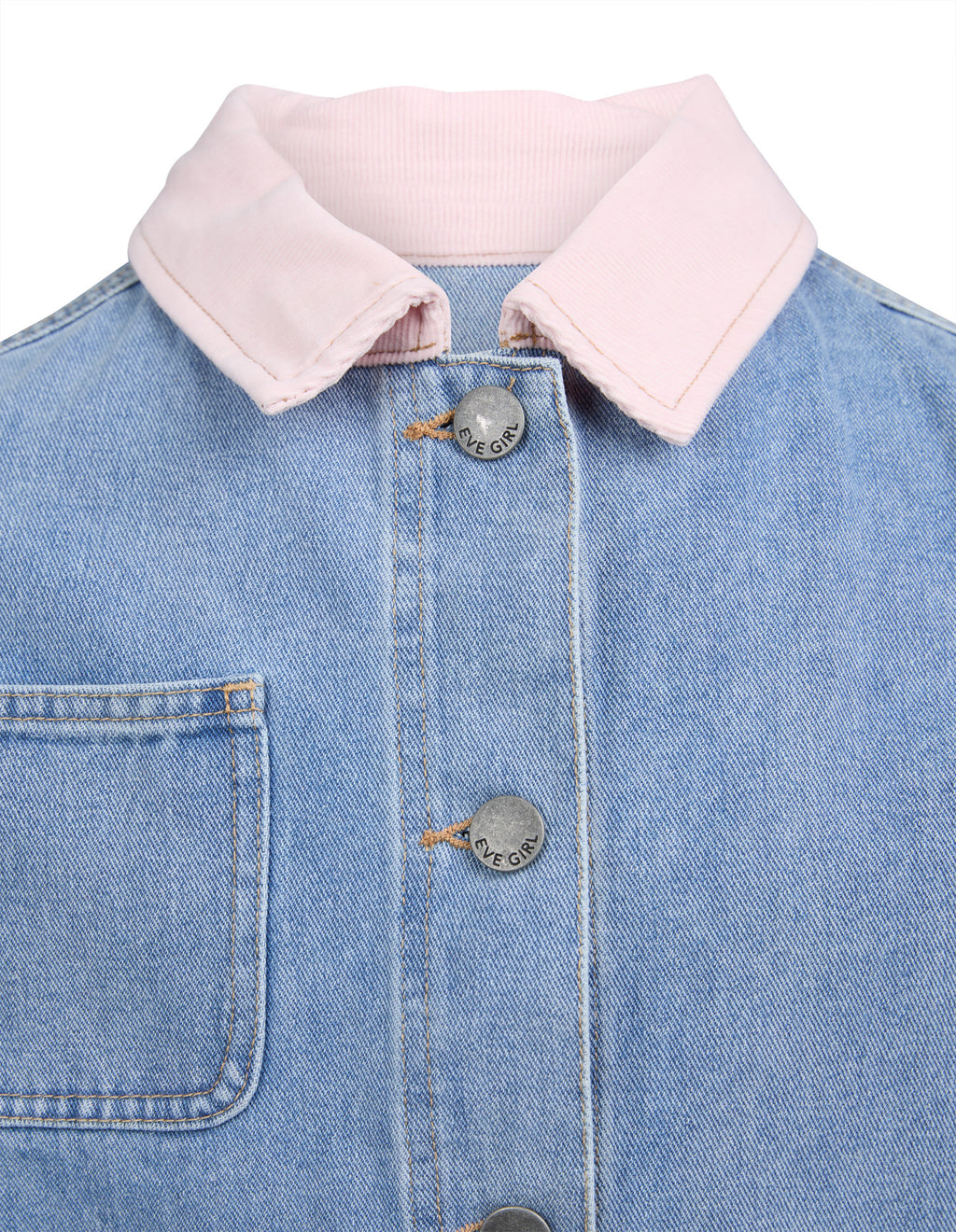 Eve Girl Billie Denim Jacket (Size 8-16) in BLUE
