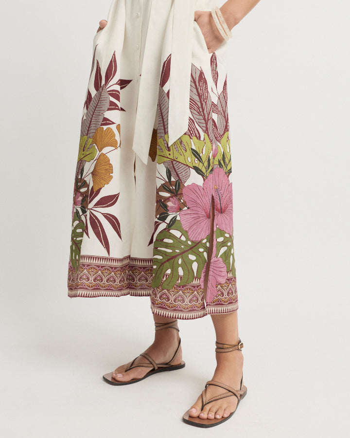 Yarra Trail Botanical Dress in BOTANICAL PRINT