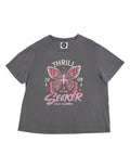 Eve Girl Butterfly Tee (Size 8-16) in CHARCOAL