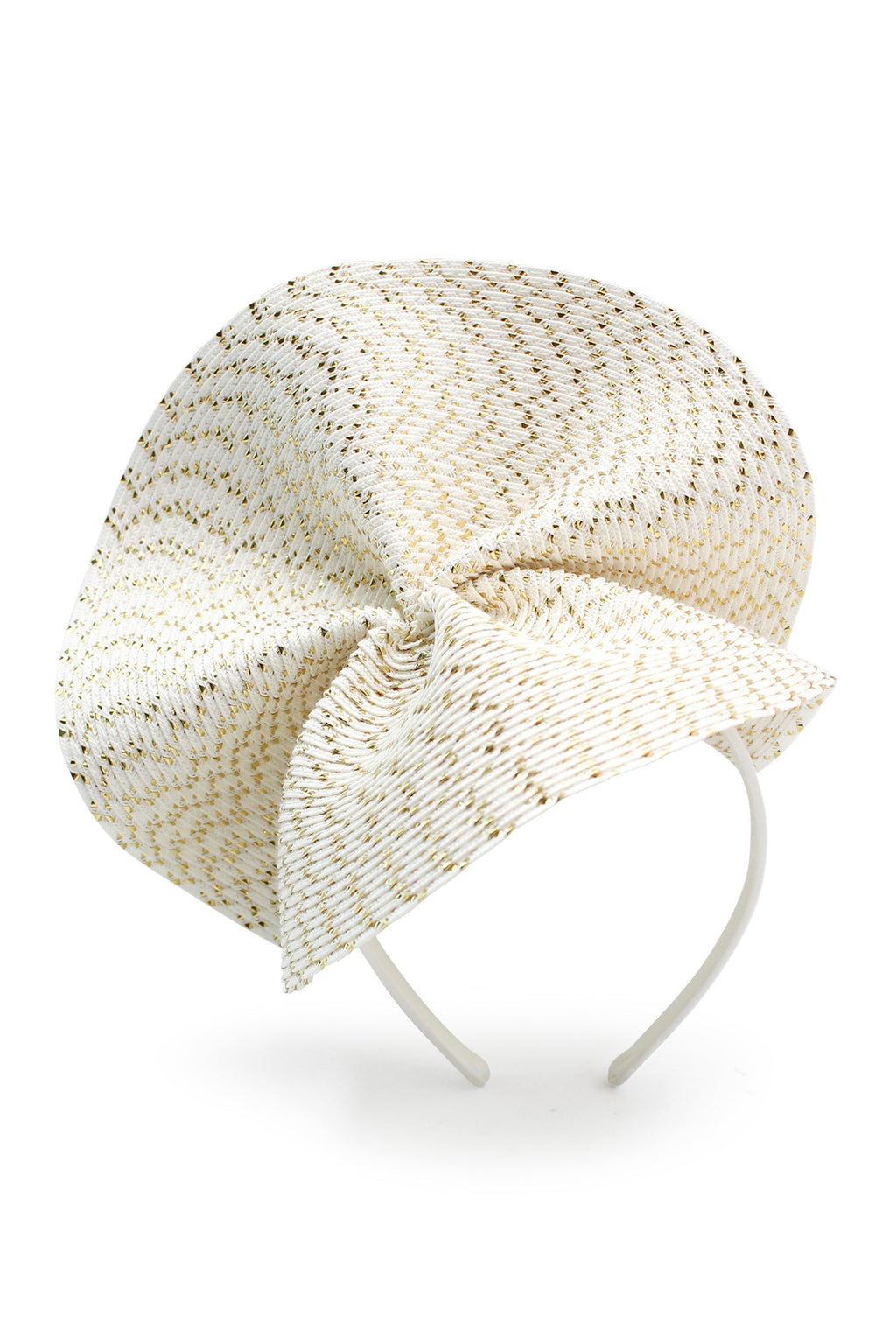 Morgan & Taylor Zaria Fascinator in Gold in gold
