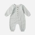 Quincy Mae - Woven Jumpsuit - Blue Gingham