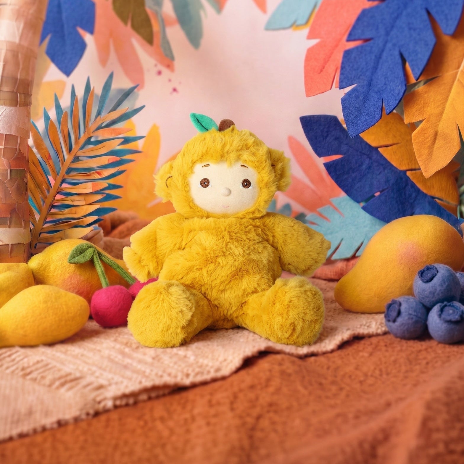 Olli Ella Cozy Dinkum Mango Monkey in Default Title