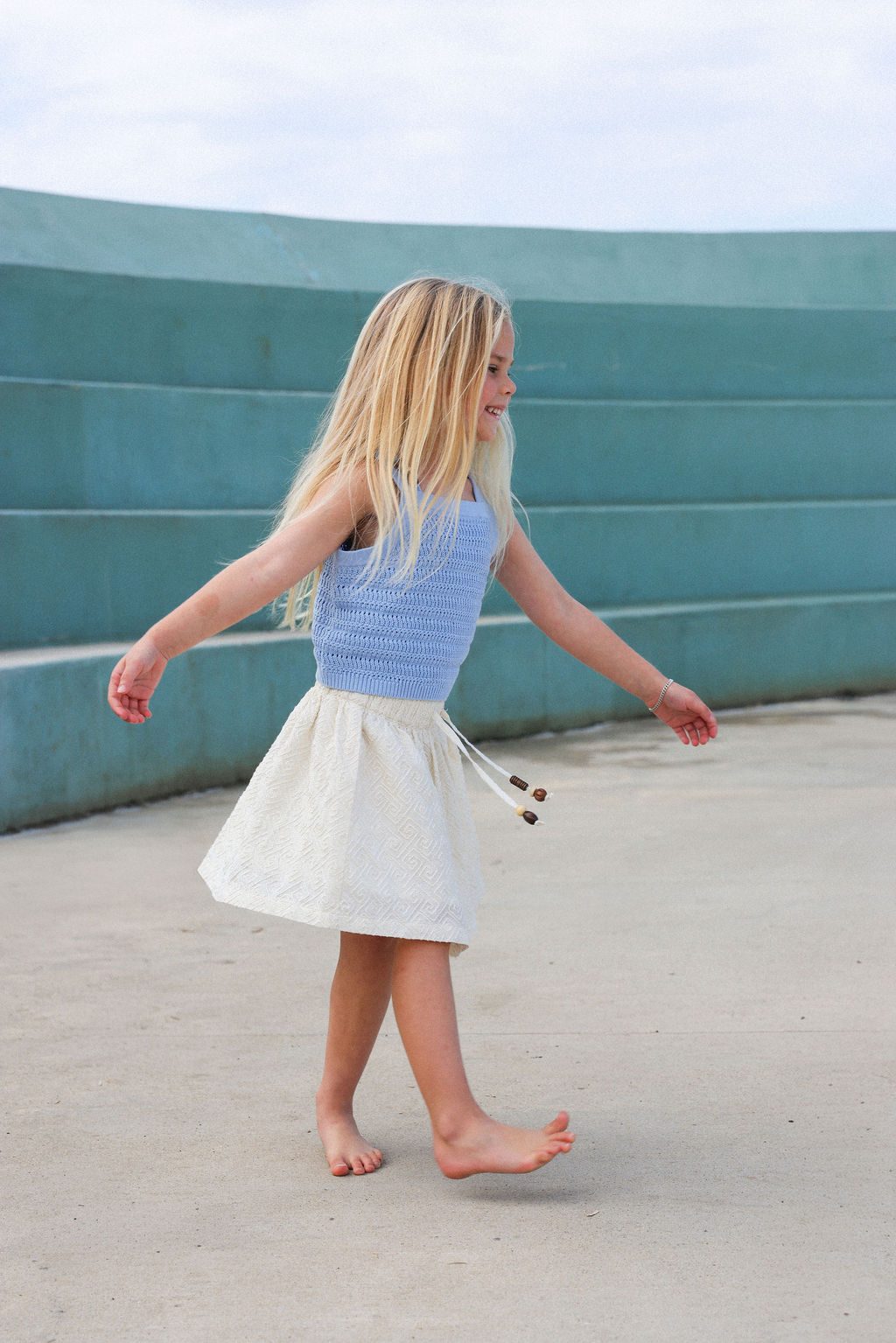 Grown Organic Knitted Bead Top - Bubble in Single