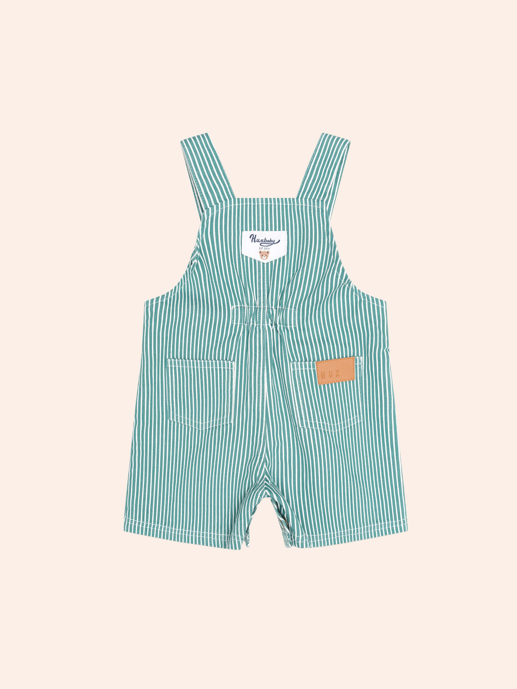 HUXBABY MISTLETOE STRIPE SHORTALL in MISTLETOE