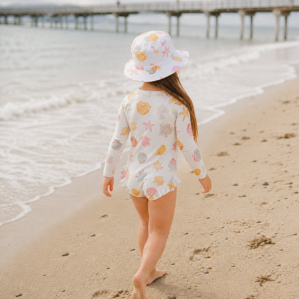 Crywolf LONG SLEEVE SWIMSUIT Shell in Single