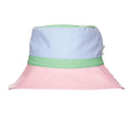 Acorn Kids Pink Colour Block Wide Brim Bucket Hat in Pink