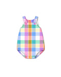 Milky Clothing Carnival Check Playsuit in Multi Check