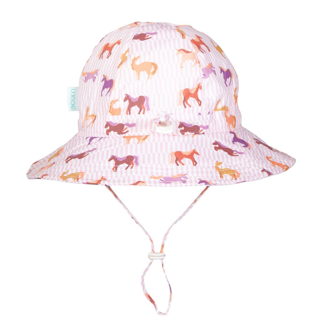Acorn Kids Lilac Unicorn Wide Brim Sunhat in Lilac and Multi