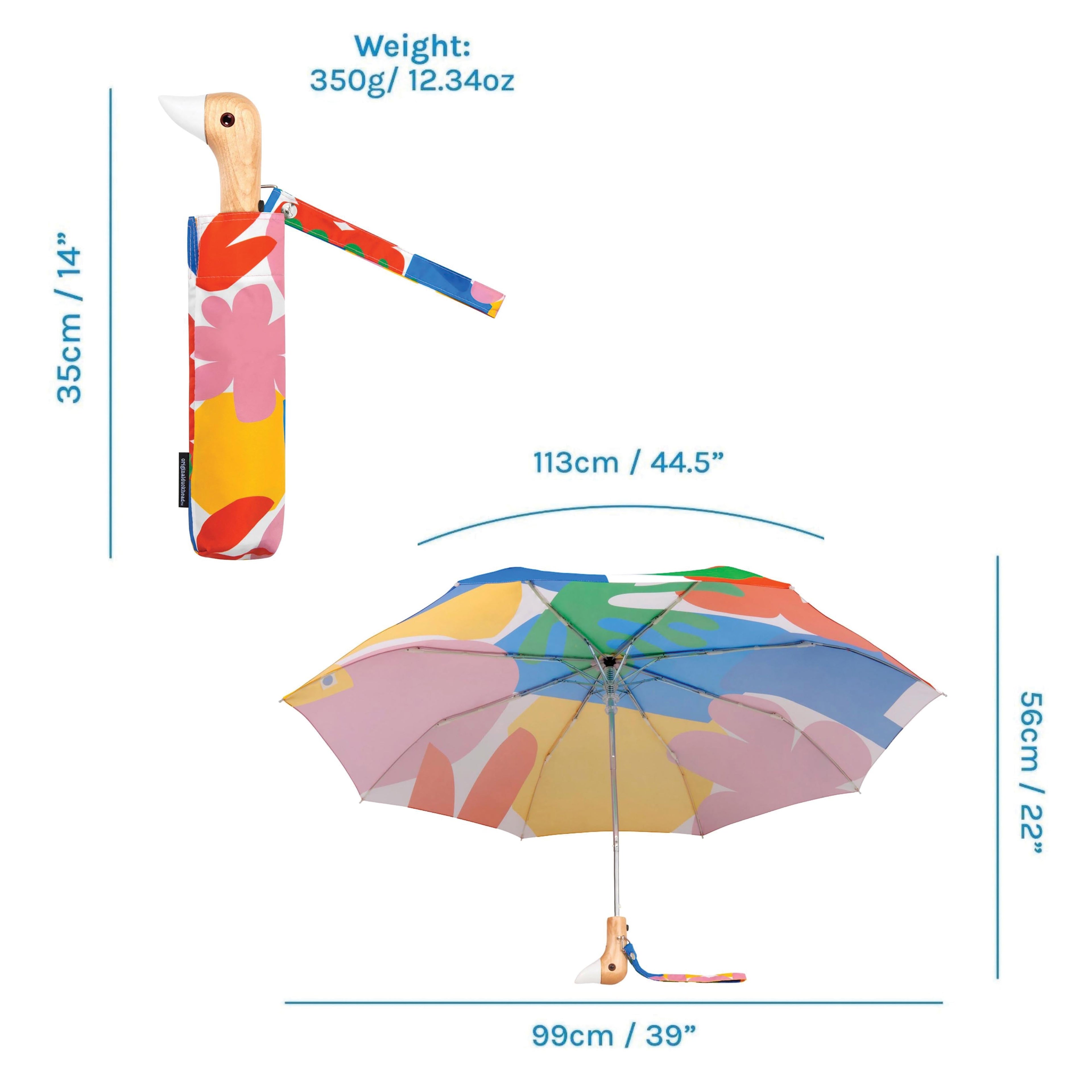 Original DuckHead Duck Umbrella Compact - Matisse Print in Single
