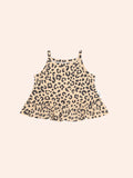 HUXBABY LEOPARD PEPLUM TANK TOP in ANIMAL