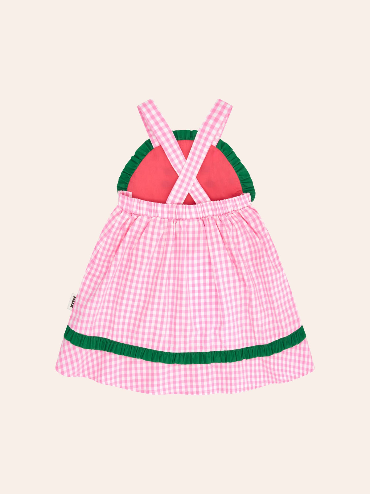HUXBABY One-In-A-Melon Check Dress in Single