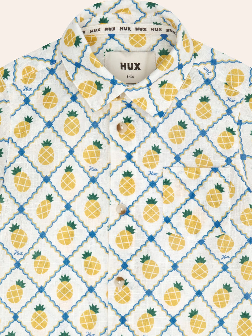 HUXBABY Pineapple Tile S/Slv Shirt in Single