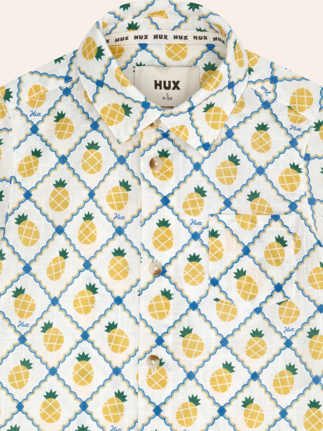 HUXBABY Pineapple Tile S/Slv Shirt in Single