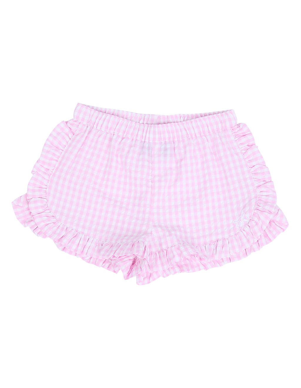 Animal Crackers Checkered Short in PINK CHECK