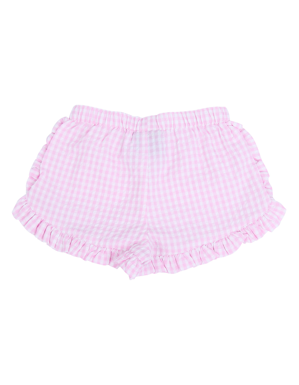 Animal Crackers Checkered Short in PINK CHECK