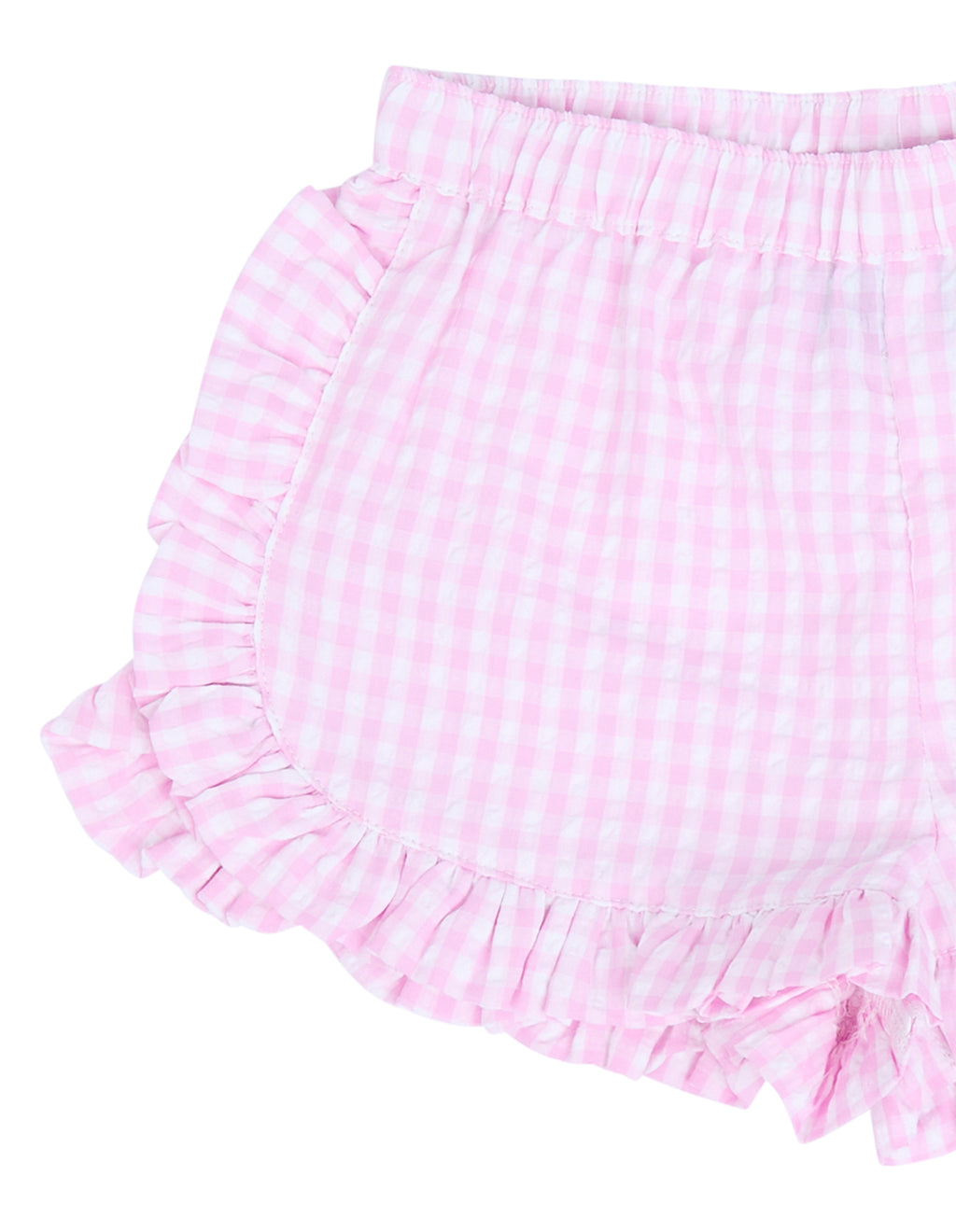 Animal Crackers Checkered Short in PINK CHECK