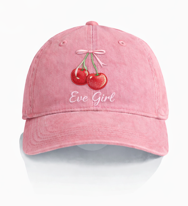 Eve Girl Cherry Cap (Size 8-16) in PINK