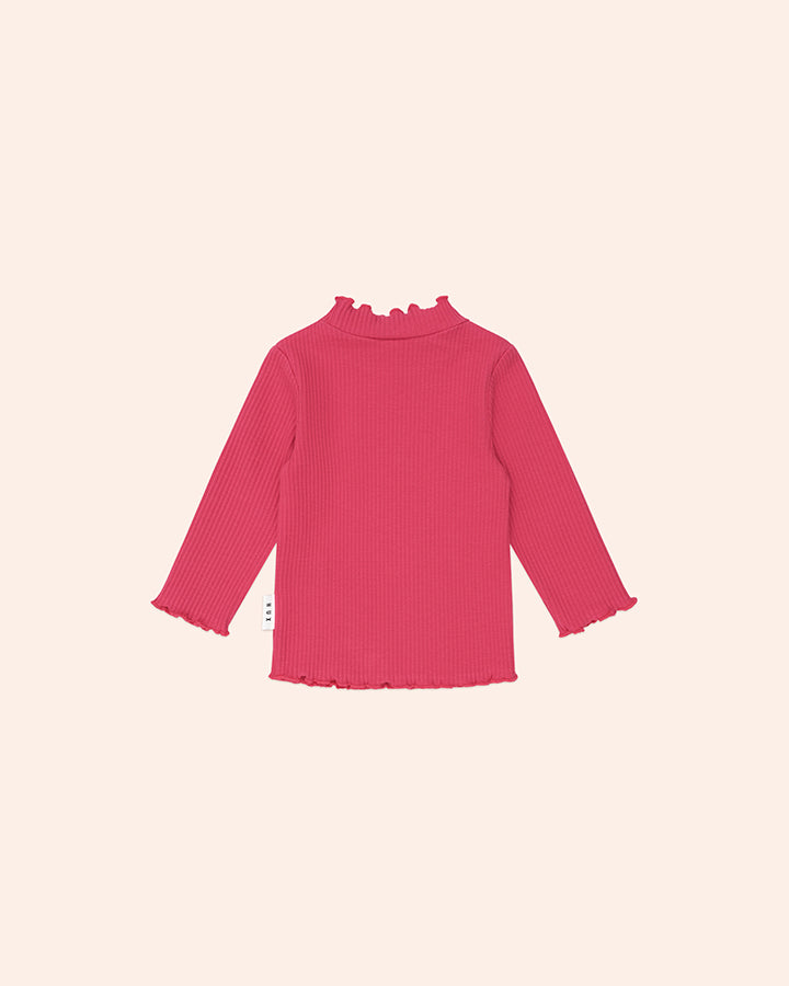 Huxbaby Cherry Rib Skivvy in CHERRY