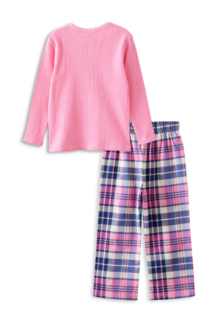 Milky Clothing Chester Check Pj'S - Marshmellow in Marshmellow