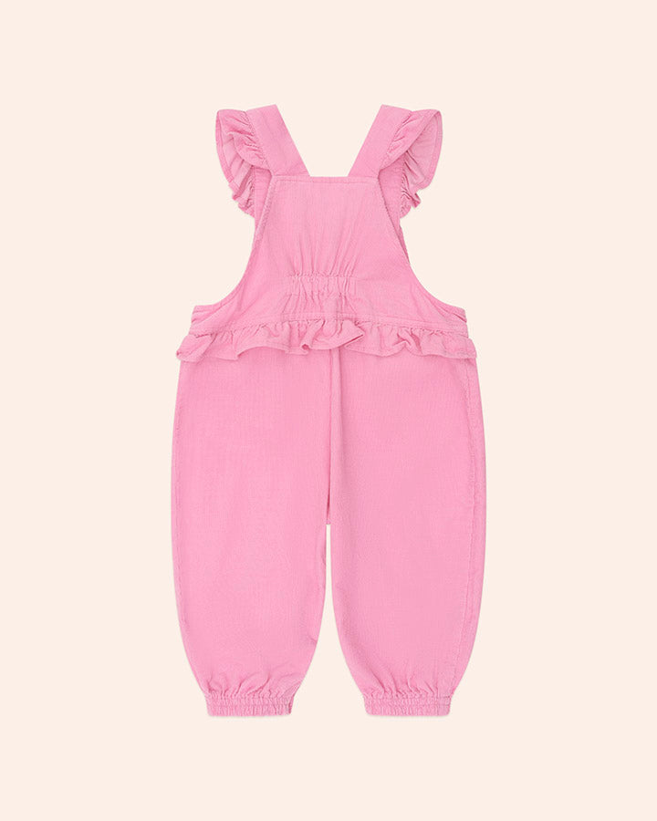 Huxbaby Classic Frill Cord Overall in STRAWBERRY