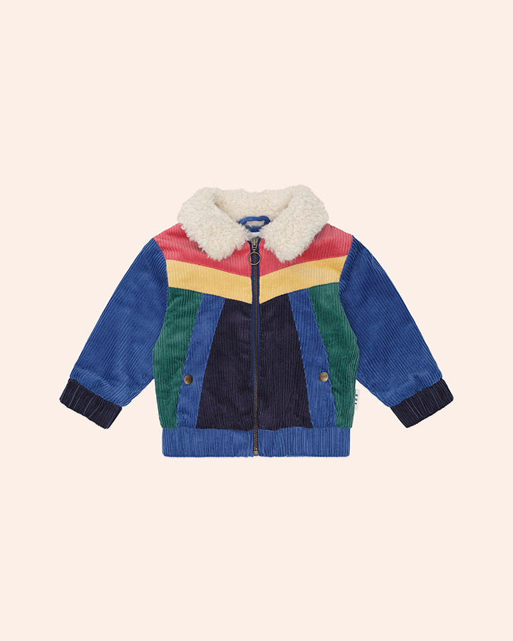 Huxbaby Colour Block Cord Jacket in MULTI