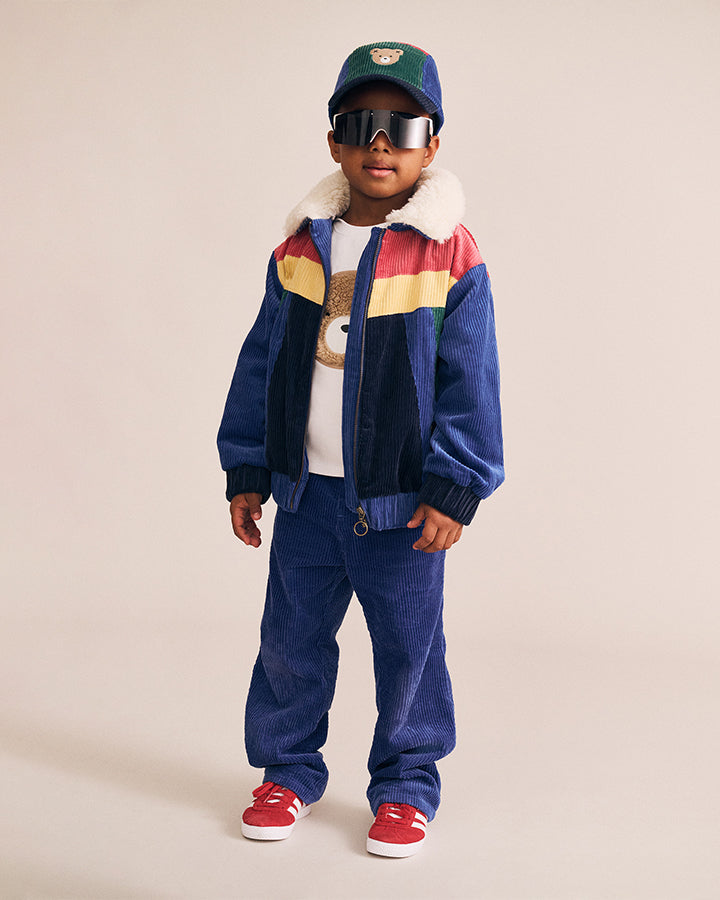Huxbaby Colour Block Cord Jacket in MULTI