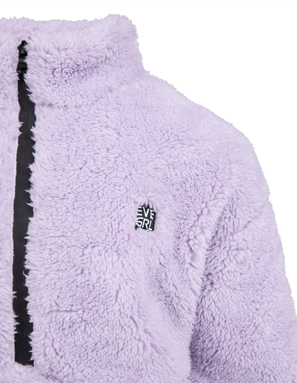 Eve Girl Cozy Quarter Zip Teddy (Size 8-16) in LILAC