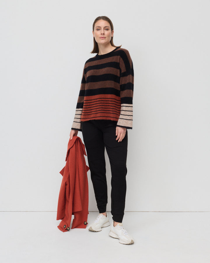 Yarra Trail Cropped Boiled Wool Jacket in COPPER