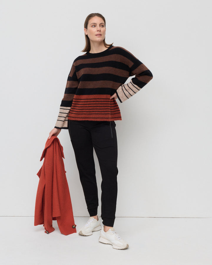Yarra Trail Cropped Boiled Wool Jacket in COPPER