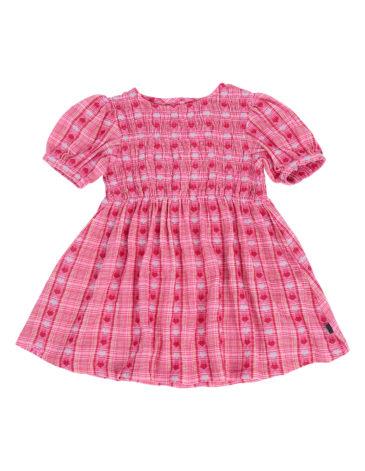 Animal Crackers Cross Check Dress in RED CHECK