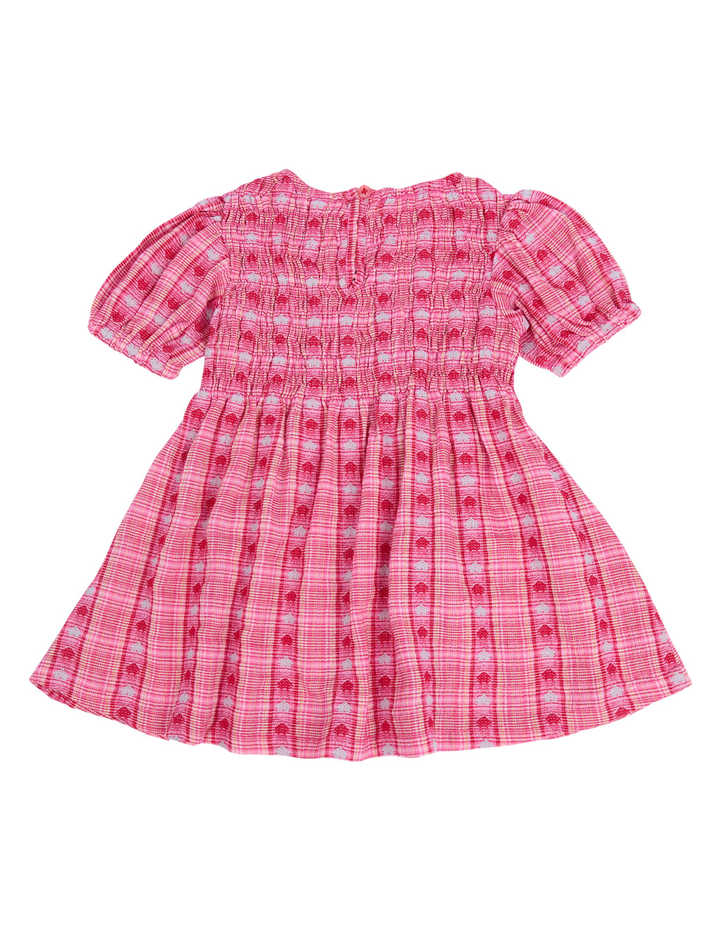 Animal Crackers Cross Check Dress in RED CHECK