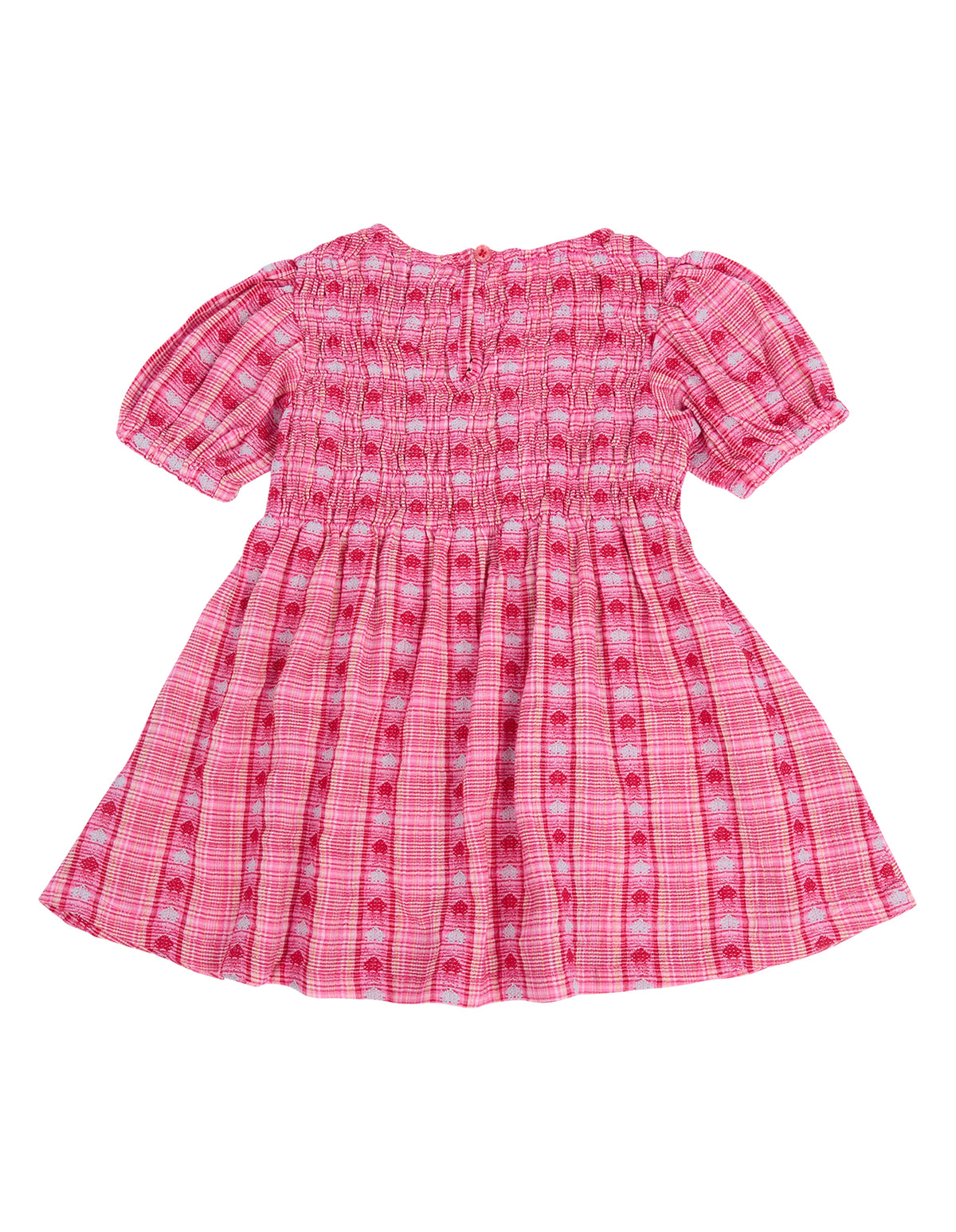 Animal Crackers Cross Check Dress in RED CHECK