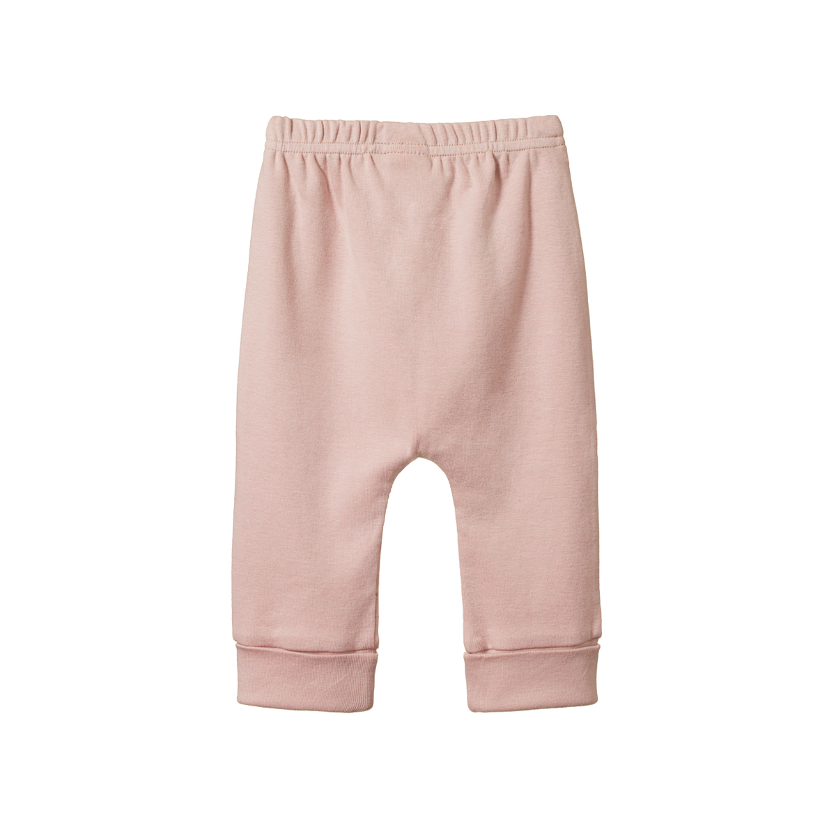 Nature Baby Cotton Drawstring Pants in Rose Dust