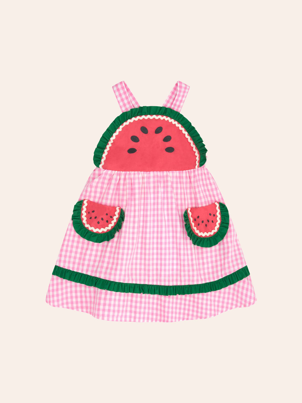 HUXBABY One-In-A-Melon Check Dress in Single