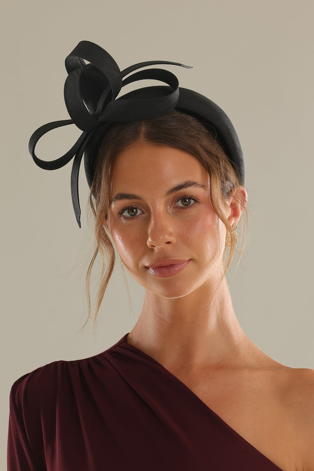 Morgan & Taylor Mel Fascinator in Black in black