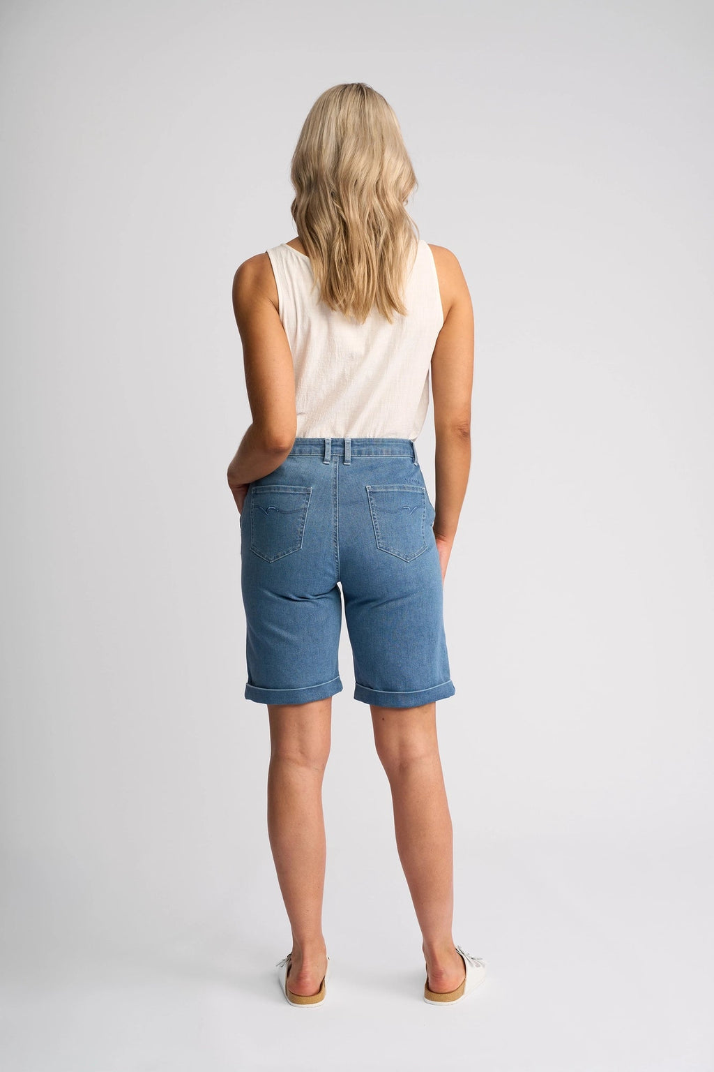 Vassalli Havana Short - Blue Hue Denim in Blue Hue Denim