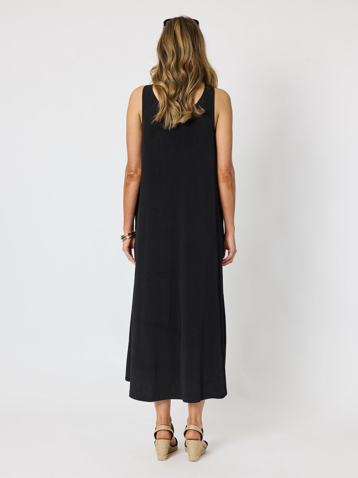 Clarity Traveller Tank Dress - Black in Black