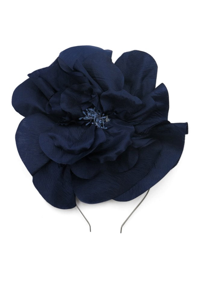 Morgan & Taylor Cindy Fascinator in Navy Blue in navy blue